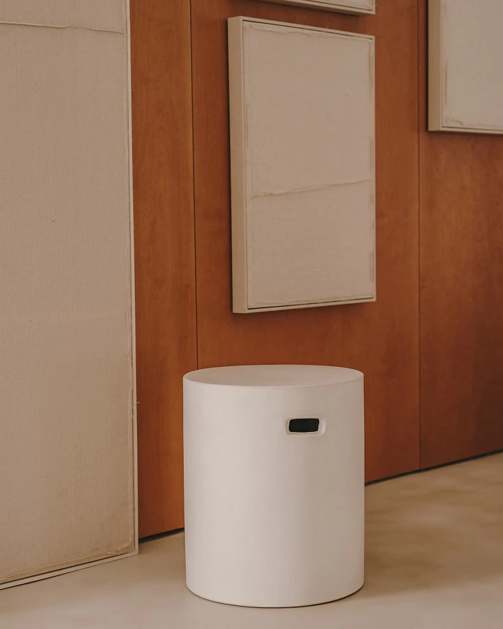 Aiguablava Подставка для ног из белого цемента Ø 37 см - фото 3