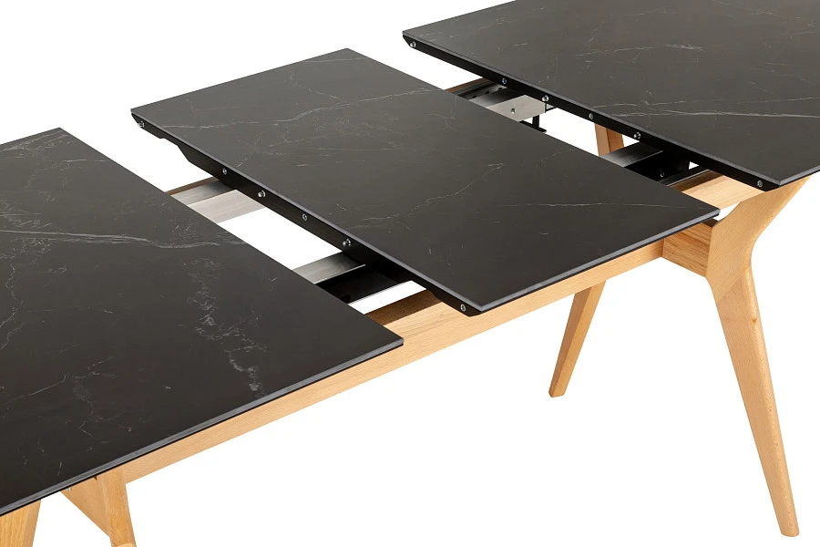 Стол раздвиж. Нарвик Ceramic 120-150 Automatic Natur/Dark marble - фото 4