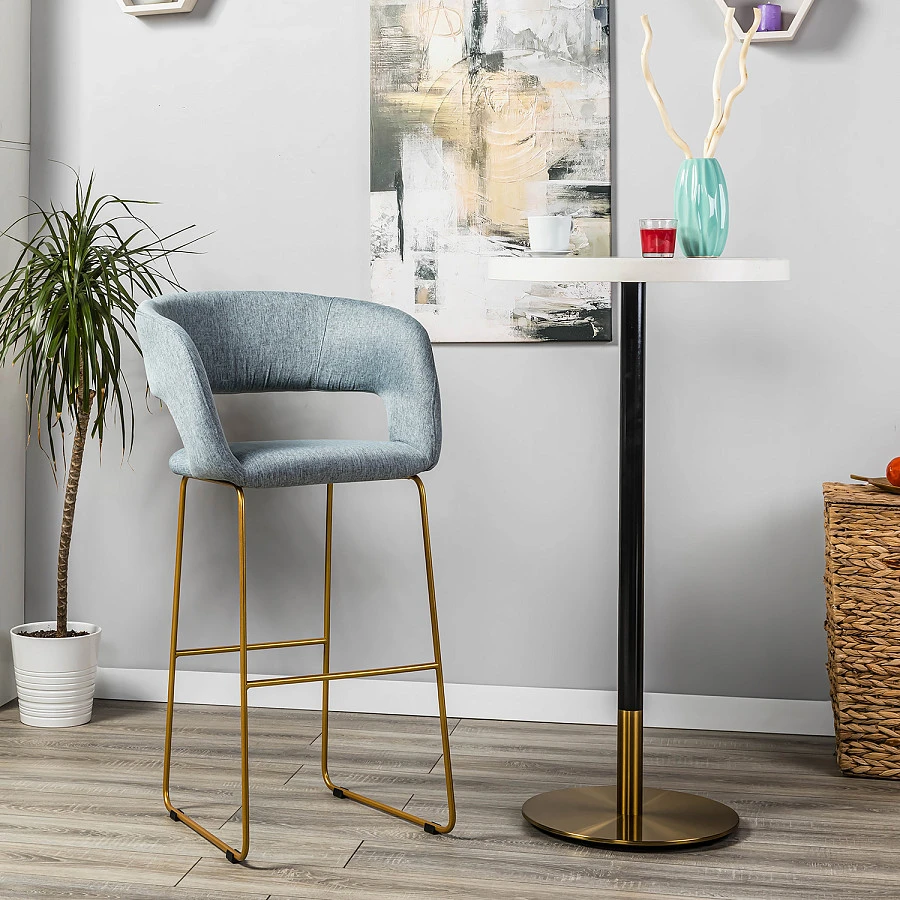 Кресло Бар. Hugs св.сер/Линк золото - фото 11