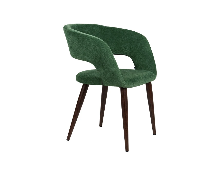 Кресло Hugs зеленый/т.орех - фото 3