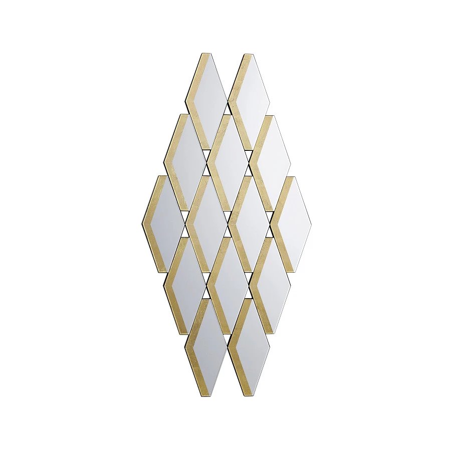 Зеркало Romulo из золотистых пластин - фото 2