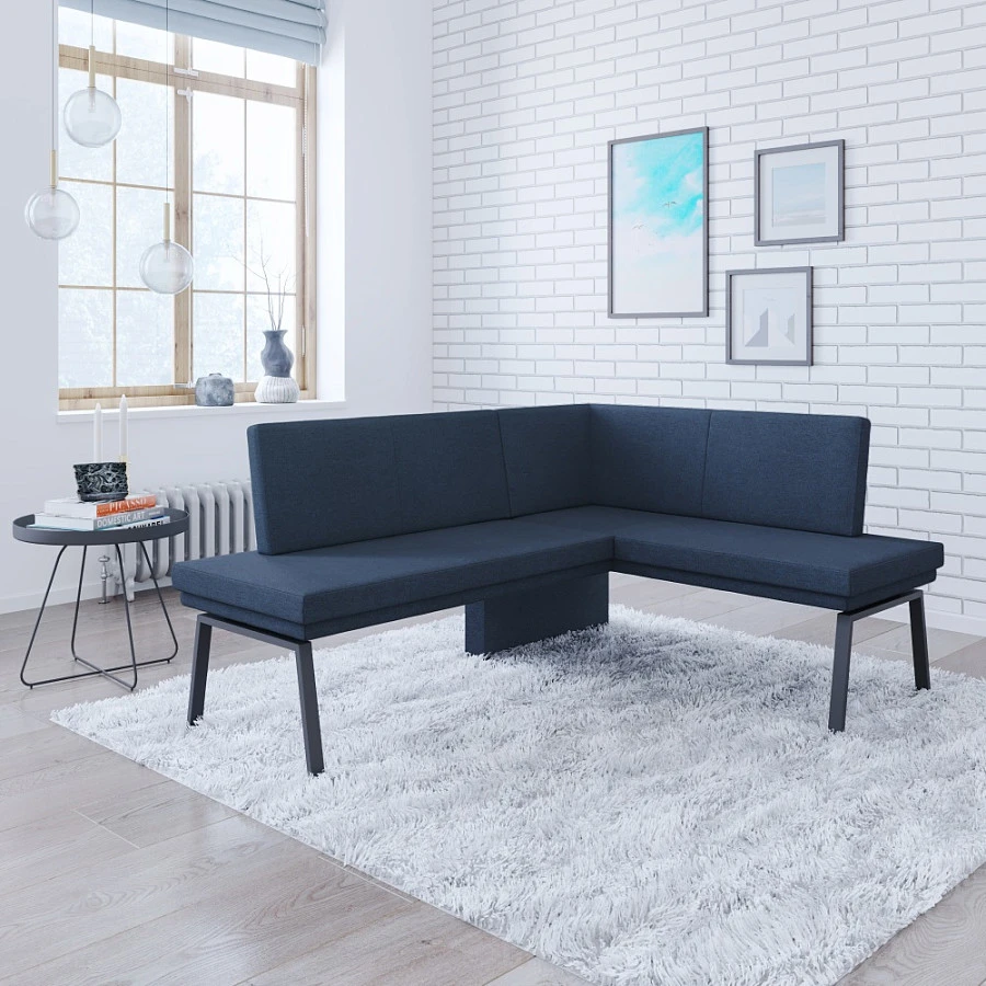 Диван кухон. Brave 178-140 R blue 1820*1440*830 - фото 4