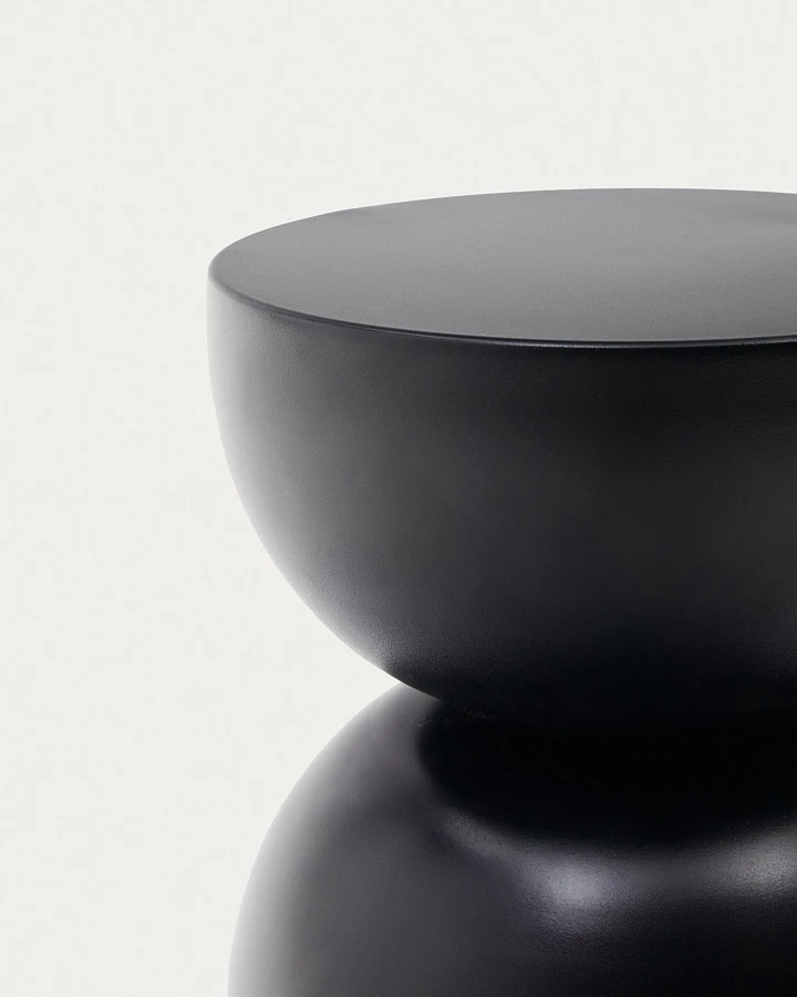 Rachel Приставной столик из металла с черной отделкой Ø 30,5 см - фото 5