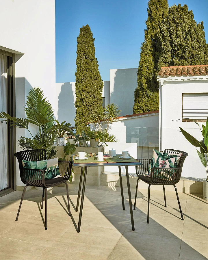 Садовый стул Surpika черный - фото 2