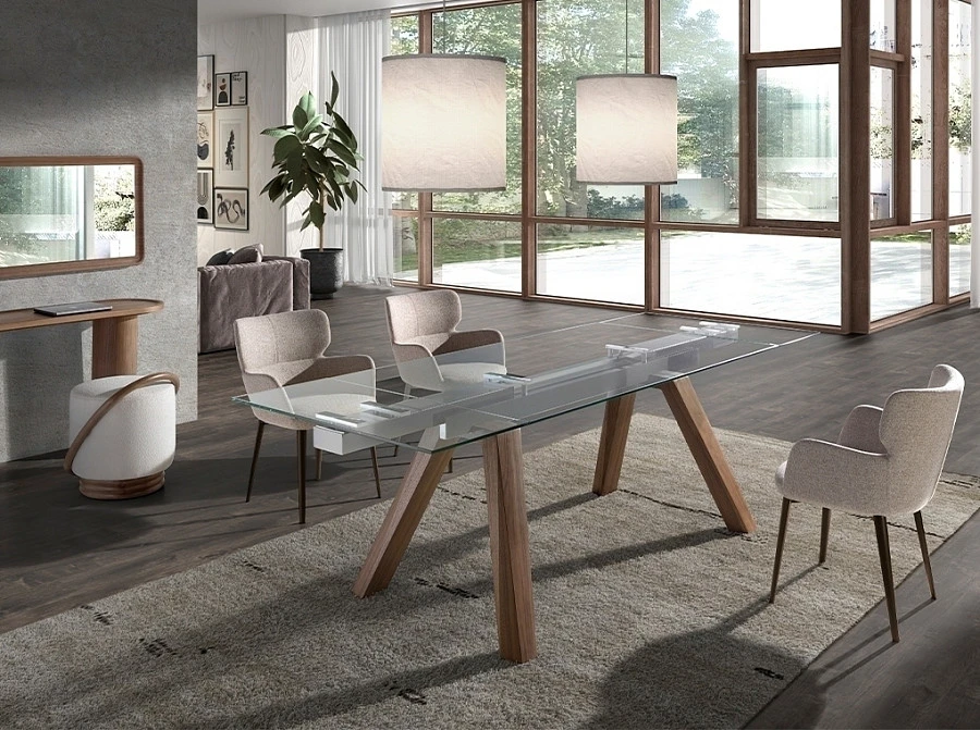 Стул 4104/A208 коричневый из мраморной ткани - фото 6