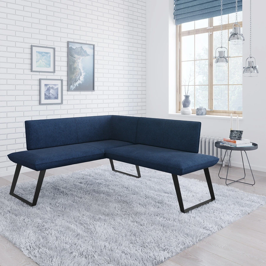 Диван кухон. Cosmo 140-158 L blue 1500*1680*830 - фото 3