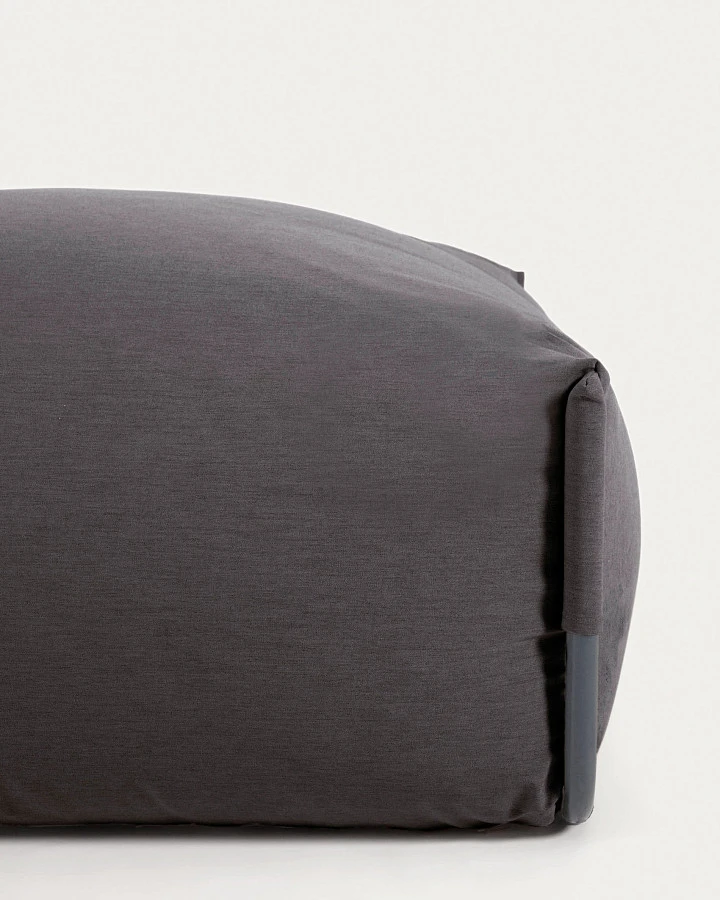 Пуф Square темно-серого цвета для садового модульного дивана 101 x 101 см - фото 8