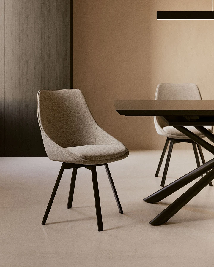 Стул Haston светло-серый - фото 3