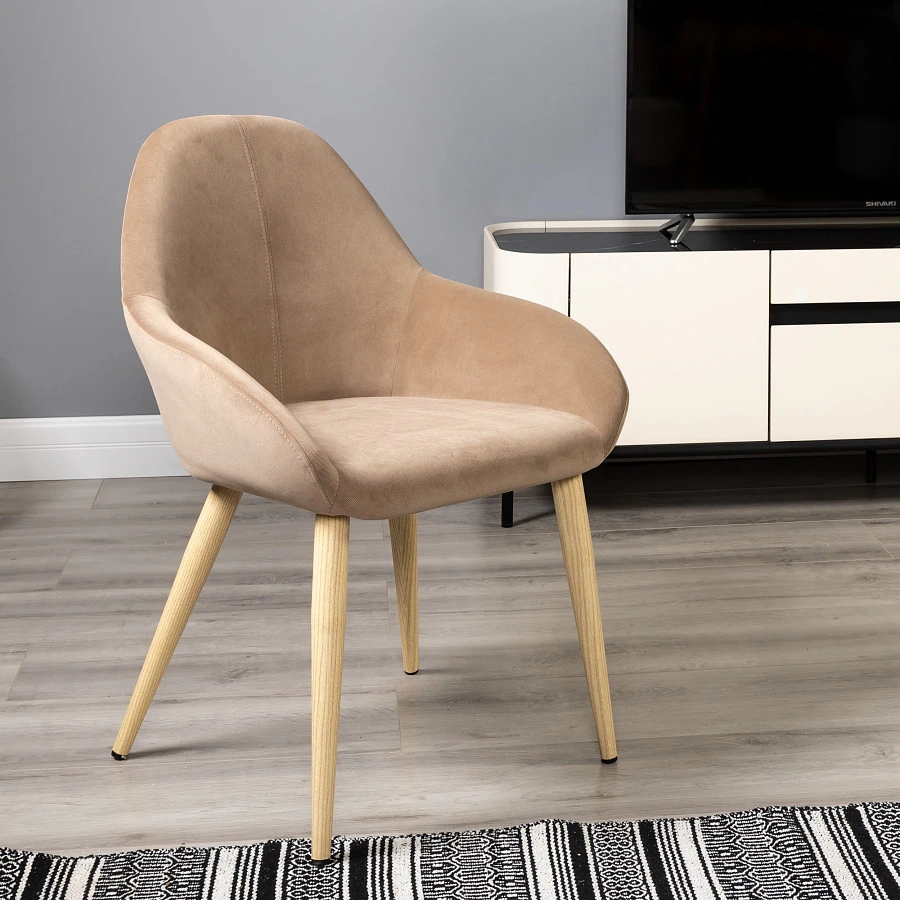 Кресло Kent Diag beige/нат.дуб - фото 10