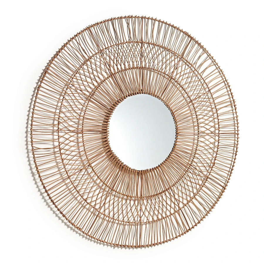 Viviana Зеркало из ротанга с натуральной отделкой Ø 110 см - фото 2