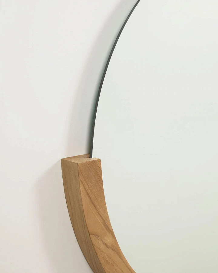 Зеркало Rokia из массива тика 90 x 65 см - фото 4