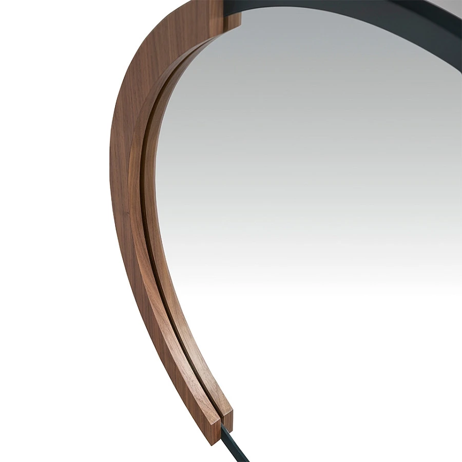 Зеркало настен. 3247/CPMR37 в раме из чер. стали - фото 4