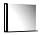 Зеркало City навесное 80 см. Графит