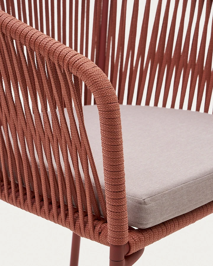 Стул Yanet из терракотовой веревки - фото 10