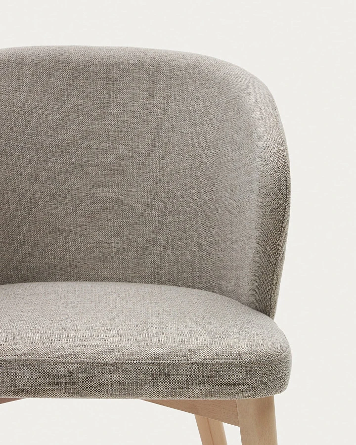 Стул Darice из коричневой синели и 100% массива бука - фото 7