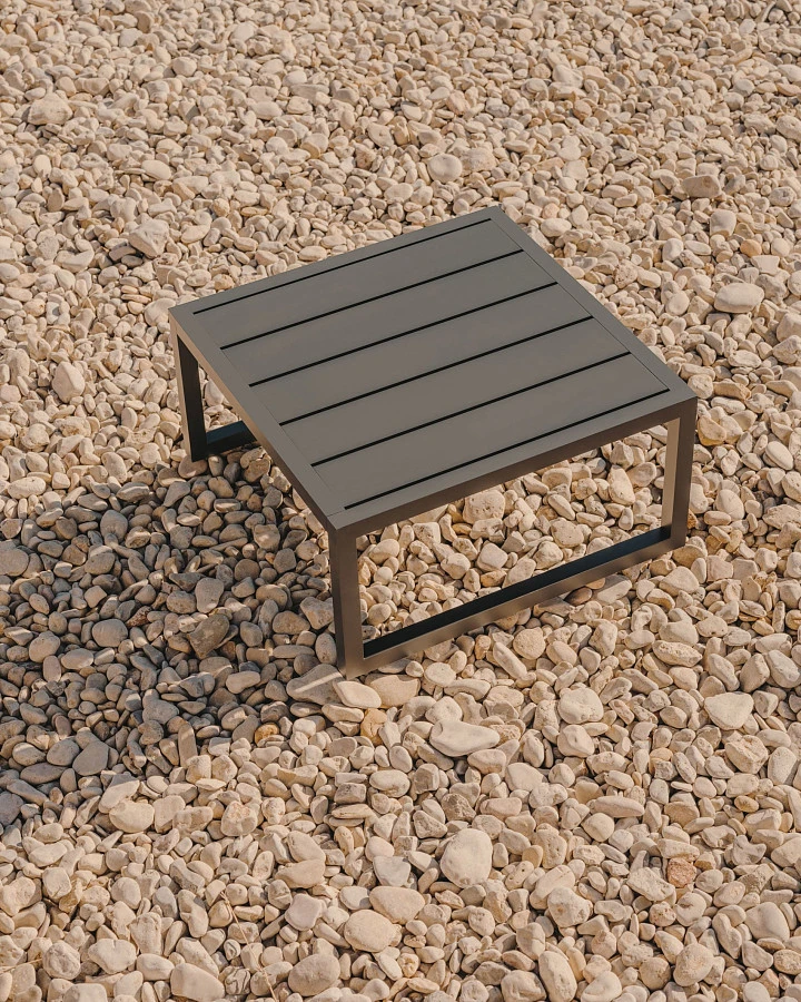 Comova Столик для улицы из черного алюминия 60 x 60 см - фото 3