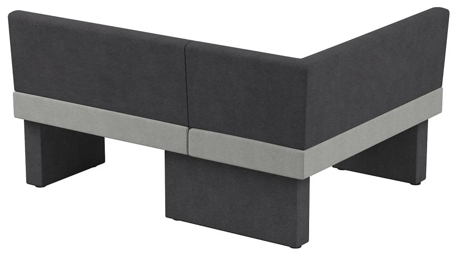 Диван кухон. Ratio 120-158 L grey/silver - фото 2