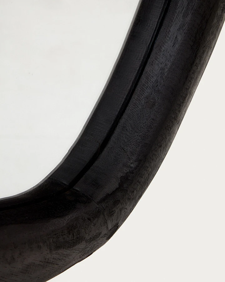 Magrit Зеркало в раме из мас. мунг. с чер/отдел. - фото 4