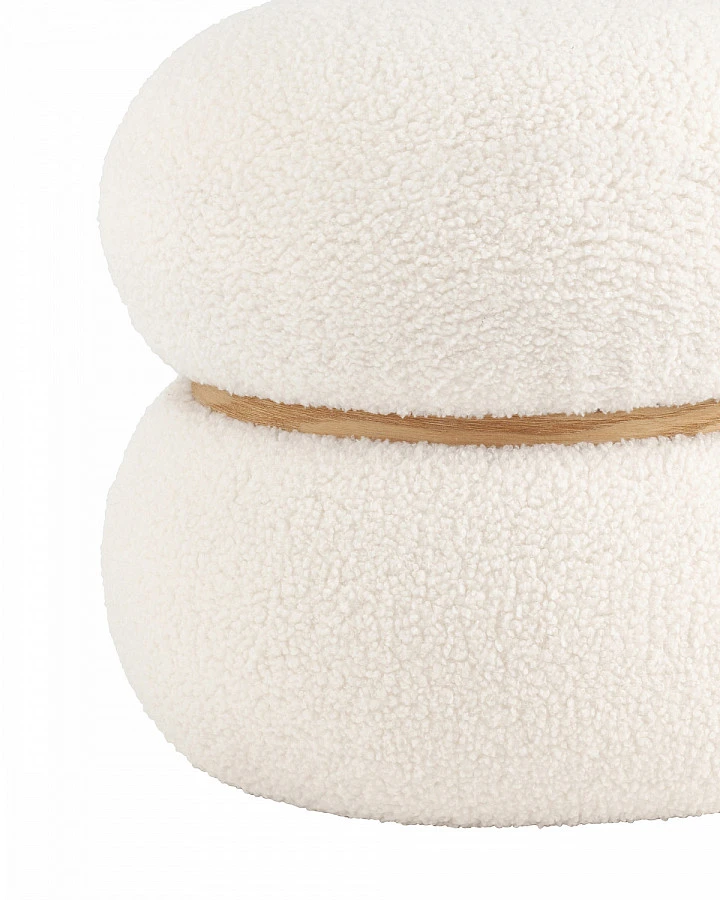 Пуф Полли S тедди белый - фото 2