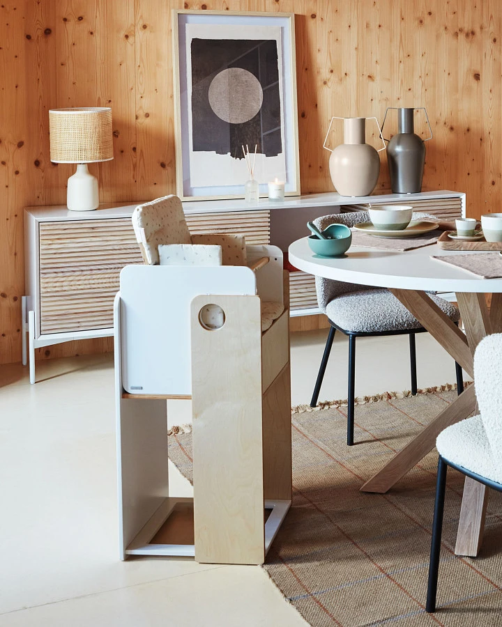 Стул Maureen дубовый шпон в натуральной отделке и черный металл - фото 2