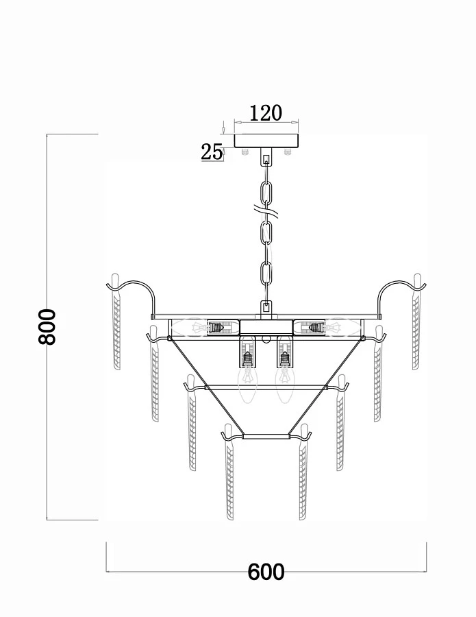 Люстра Freya FR5143PL-09G - фото 2