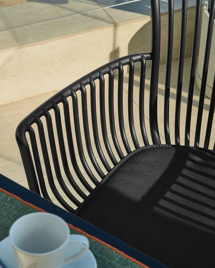 Садовый стул Surpika черный - фото 4