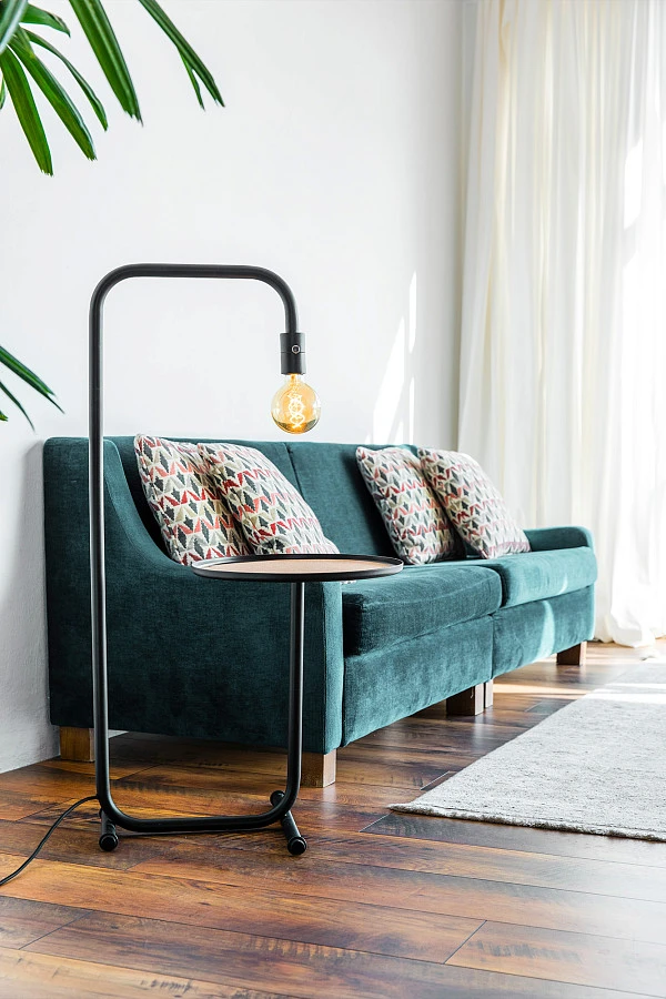 Торшер с подносом Guest черный - фото 8