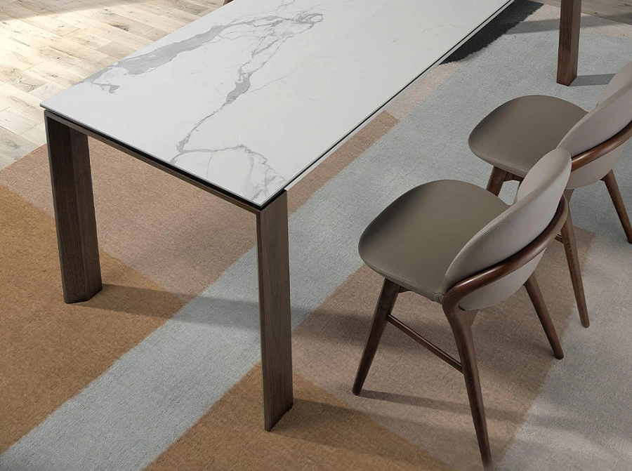 Стул CH19058/4107 с обивкой из экокожи и каркасом из массива ясеня - фото 7