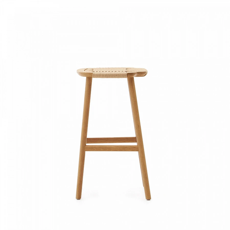 Табурет Enit беж.веревка/массив дуб натур. - фото 3