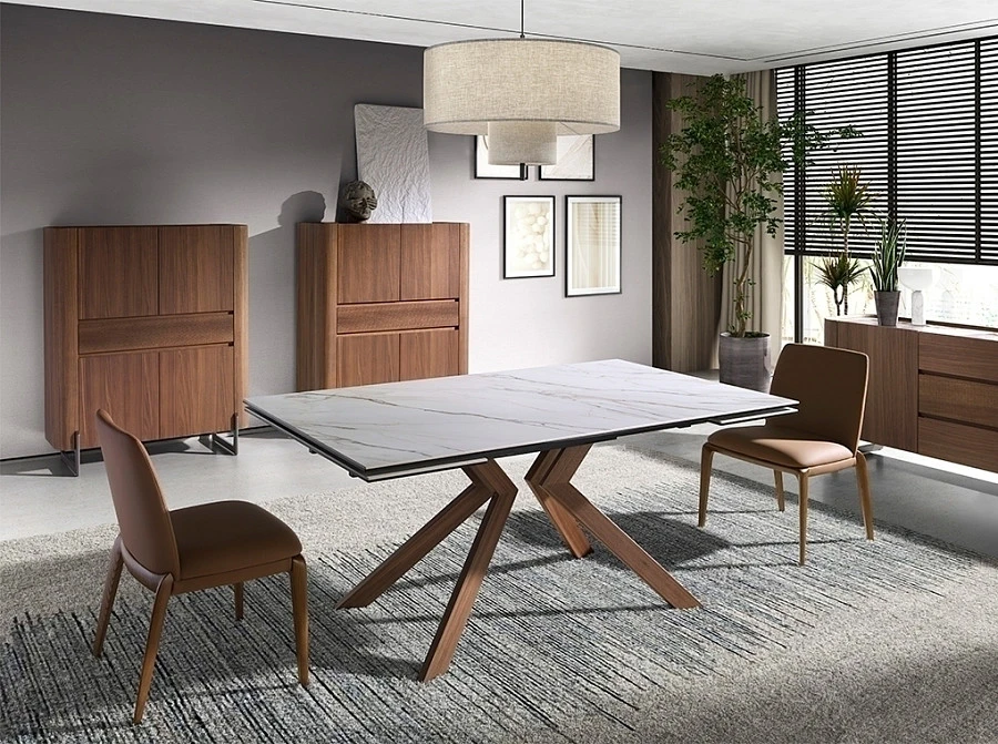 Стул 4135/CH23016 из экокожи коричневого цвета - фото 7