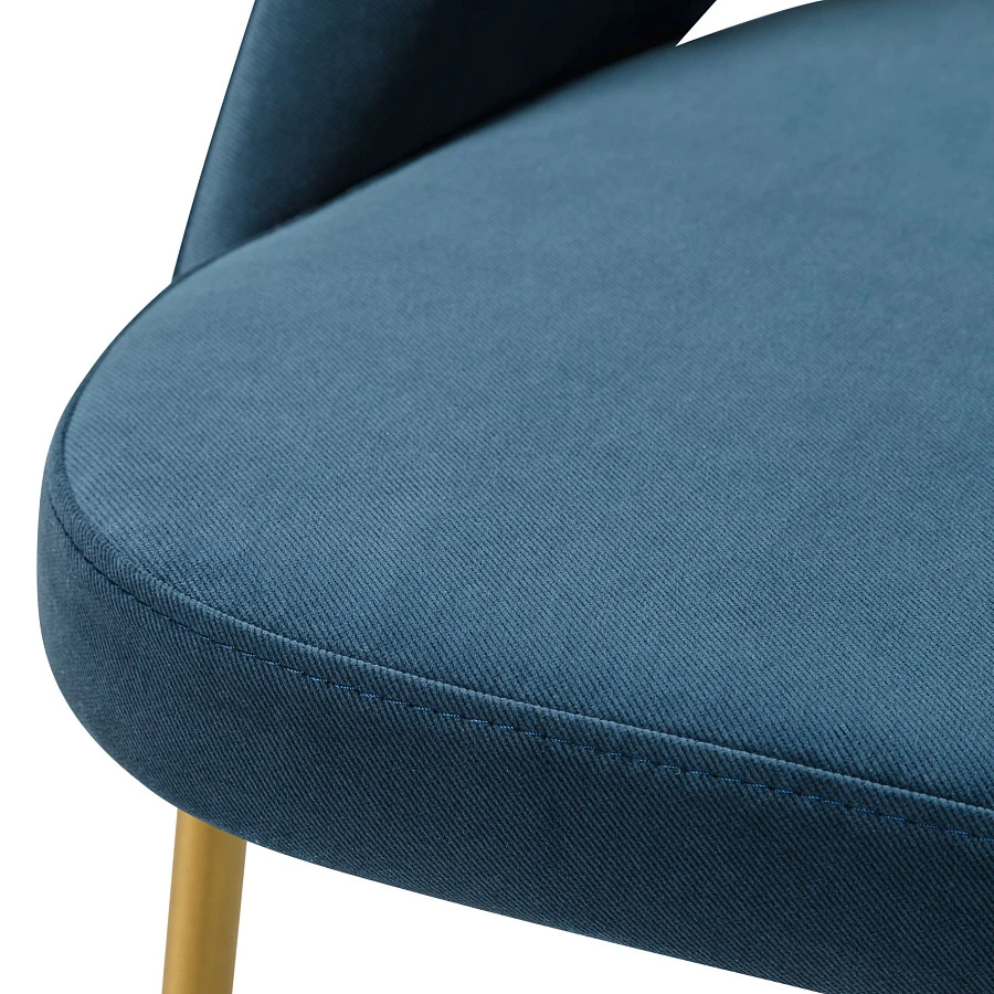 Кресло полубар Lars Diag blue/Линк золото - фото 4
