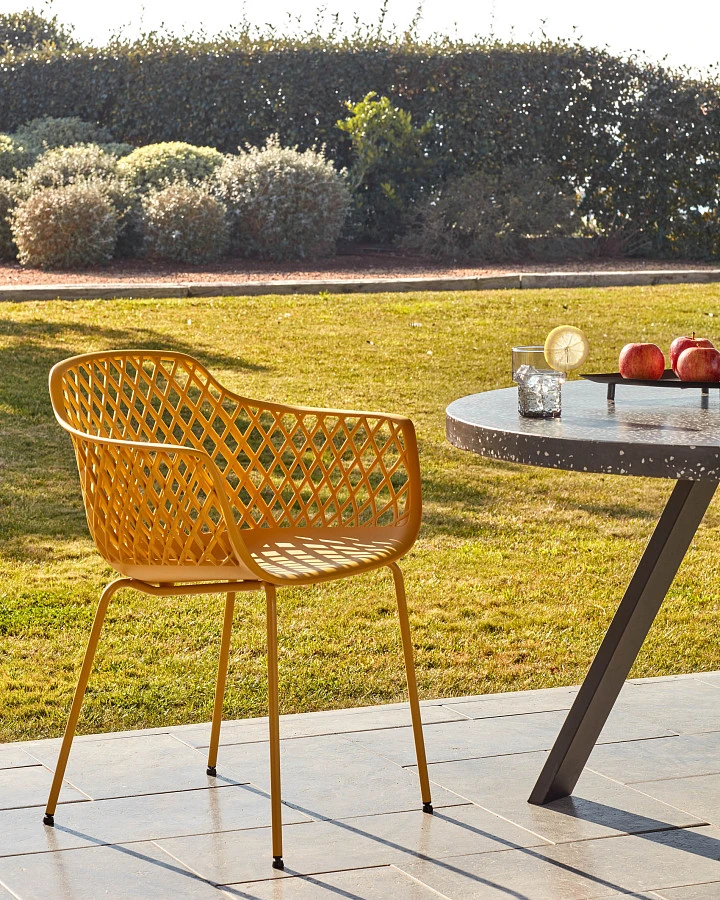 Стул-кресло Quinn желтый - фото 4