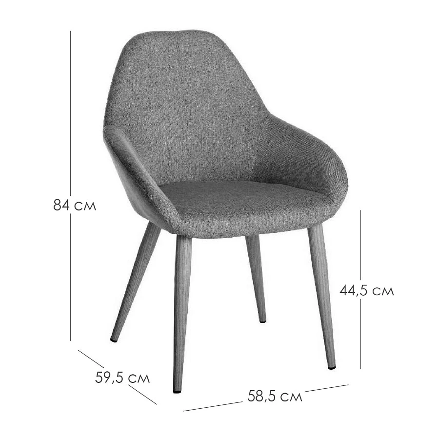Стул Kent Жёлт/НДуб - фото 2