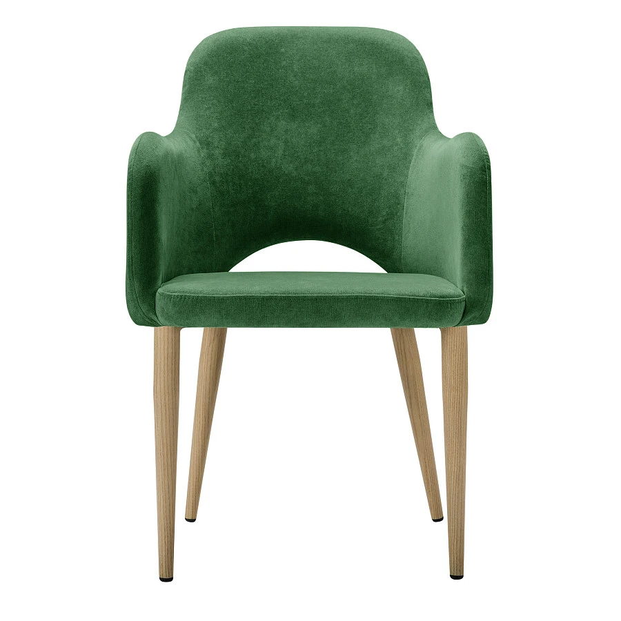 Стул Ledger green grass/нат.дуб - фото 2