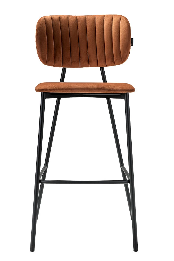 Стул барный Fendi оранж. - фото 3