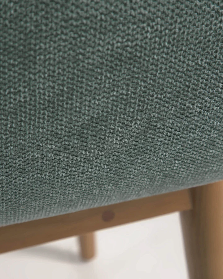 Стул Konna зеленого цвета с ножками из массива ясеня - фото 10