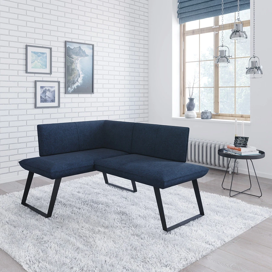 Диван кухонный Cosmo 120-158 L blue - фото 3