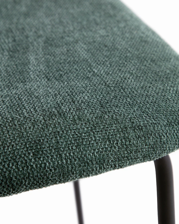 Стул Benilda зеленый с дубовым шпоном и сталь с черной отделкой - фото 9