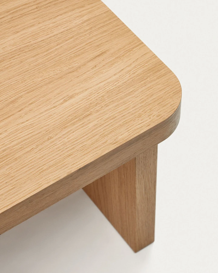 Oaq Журнальный столик из дубового шпона с натуральной отделкой 82 x 60 см - фото 8