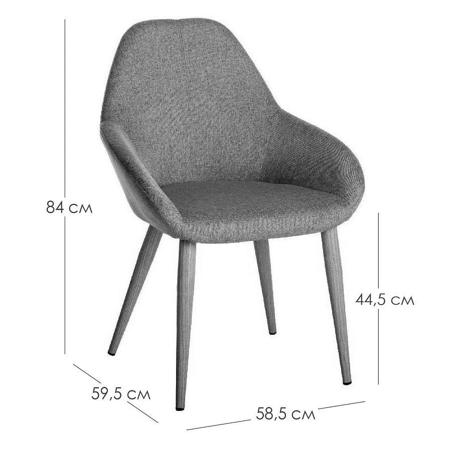 Стул Kent Браун/Натур - фото 2