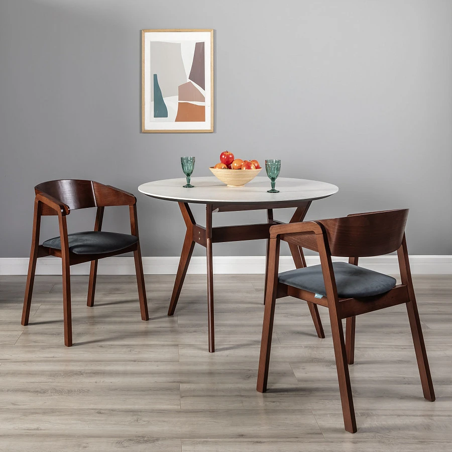 Кресло Dalia Grey/Темный орех - фото 8