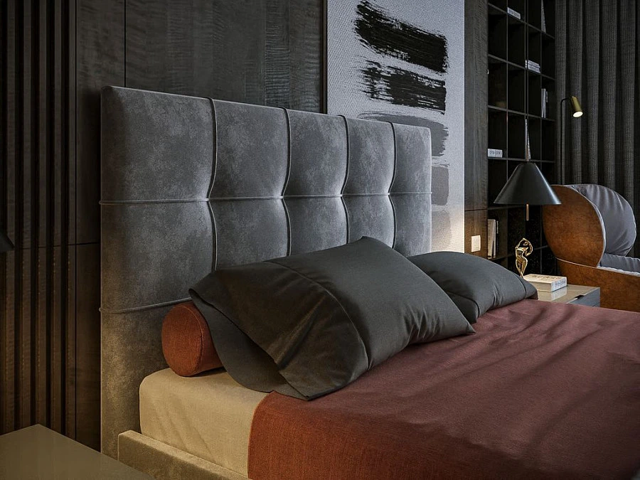 Кровать Чикаго  160х200 светло-бежевого цвета - фото 2