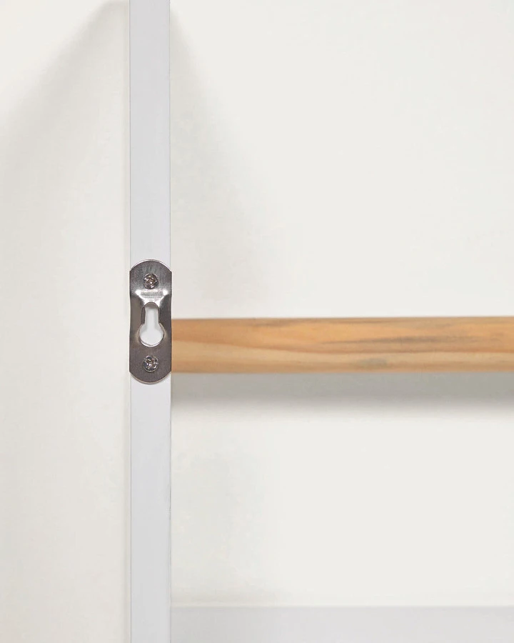 Стеллаж Gopi из массива сосны FSC с натуральной и белой отделкой 50 x 60 см - фото 8