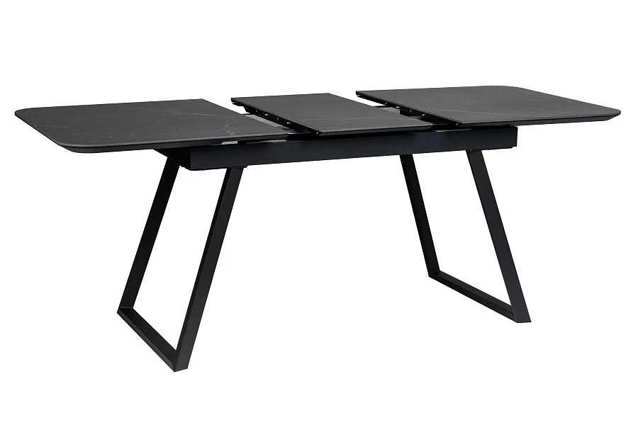 Стол Пеле раздвиж. 140-180 Керамогранит Темный Мрамор - фото 6