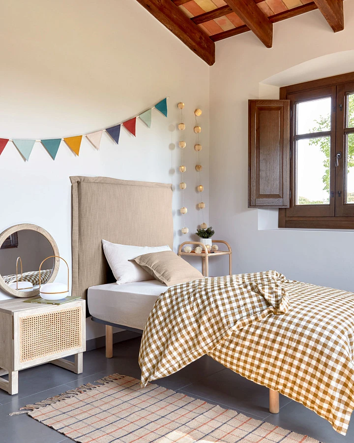 Круглое зеркало Alum из массива минди 50 см - фото 3