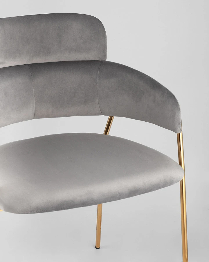 Стул Полин светло-серый - фото 9