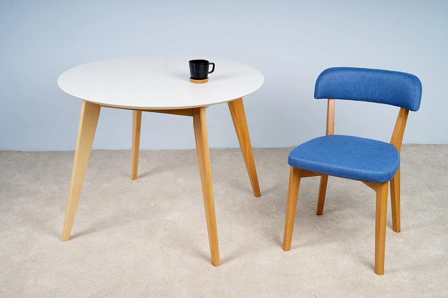 Стол Лунд круглый д.860 Белый - фото 5