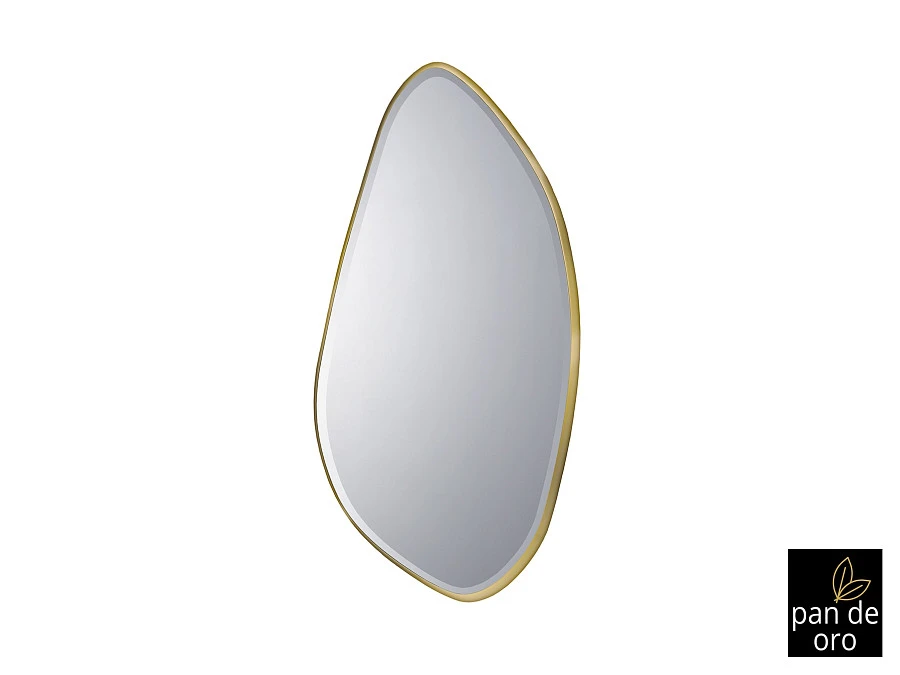 Зеркало овальное Mimo 80X170 золотое - фото 2