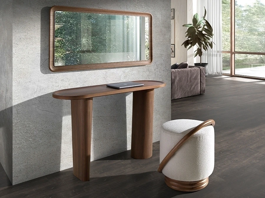 Настен. зеркало 3248/415-G в раме из ореха - фото 6