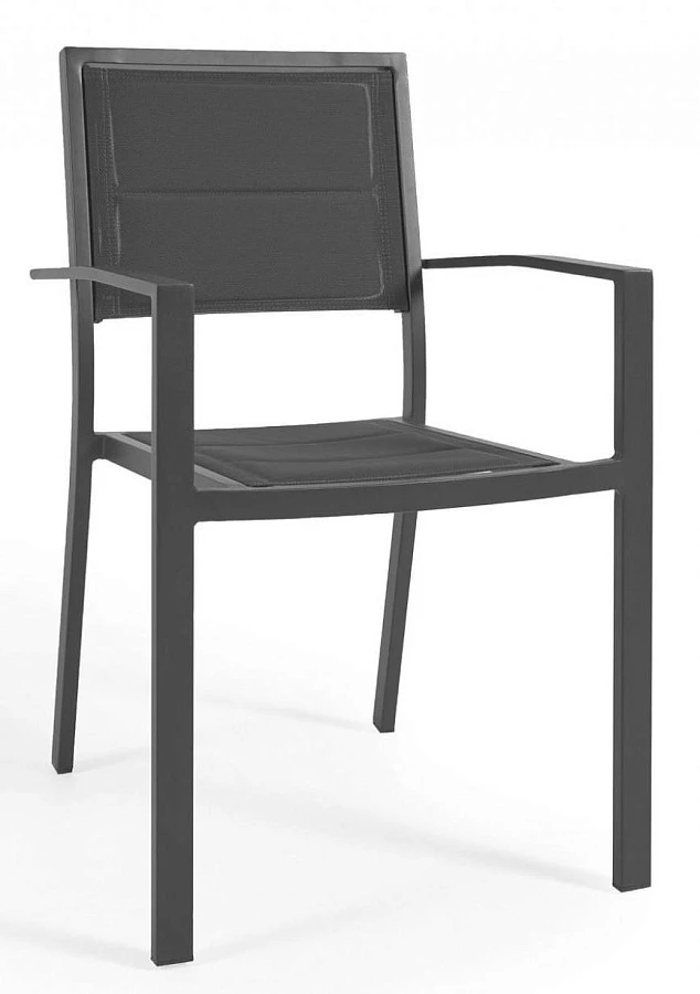 Стул садовый Sirley алюминий/черный